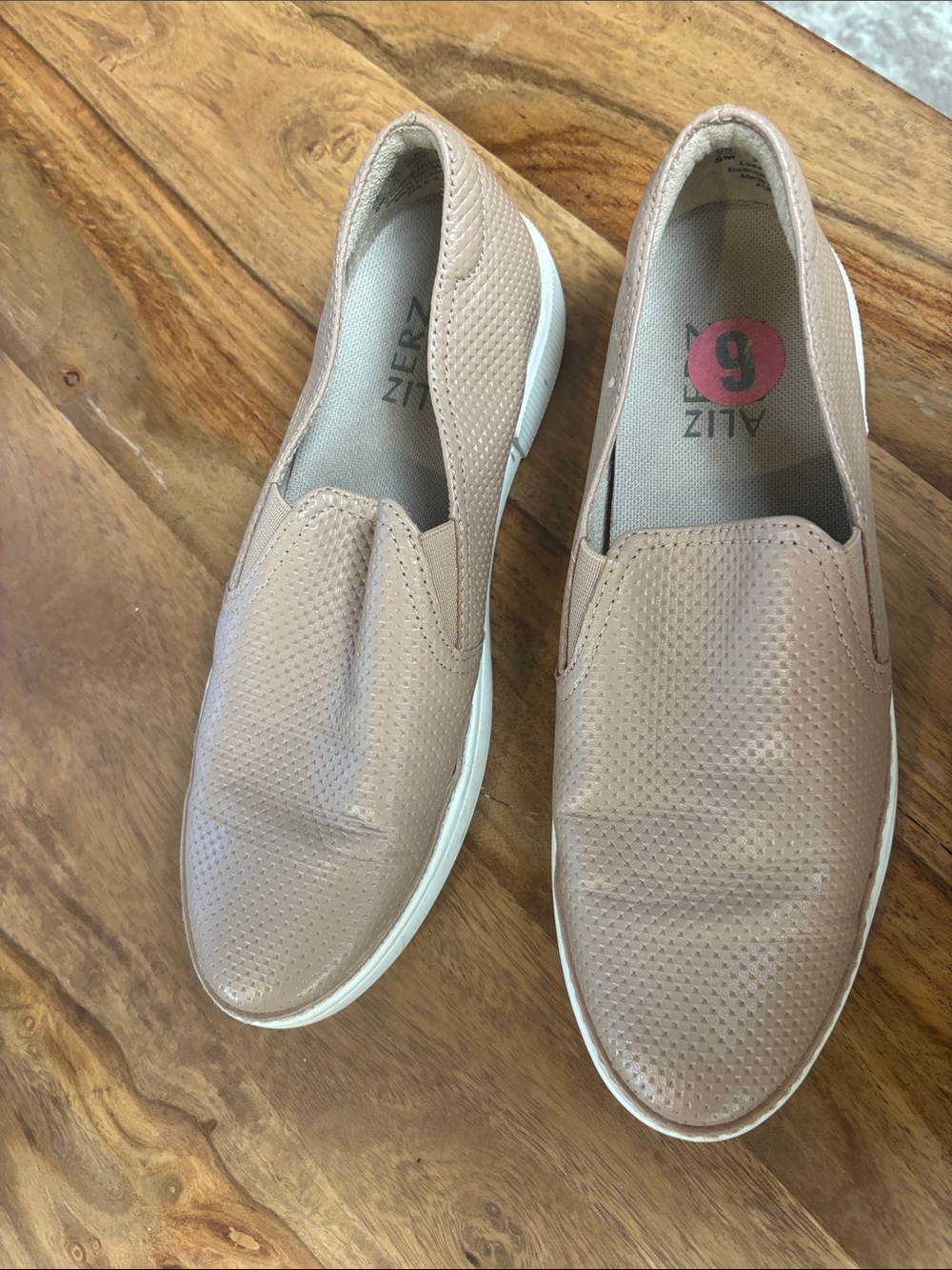 T.J.Maxx Women's Slip-On Perforated Flats in Nude
